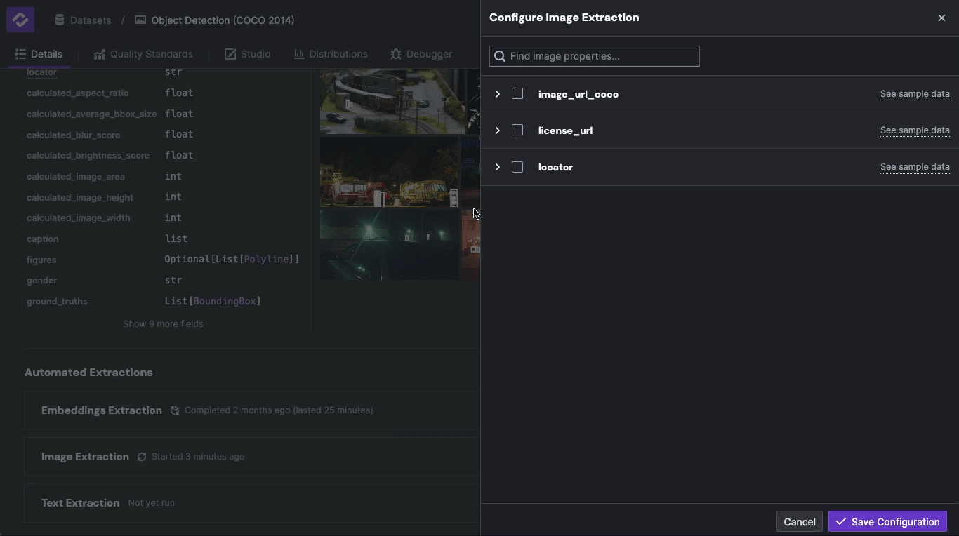 Select Properties of Image Fields